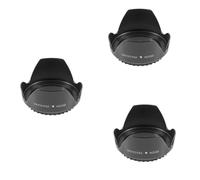 Set di 3 paraluce a fiore da 52 mm compatibili con Nikon D5200 D5100 D3200, apertura F3.5-5.6G.