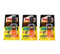 Set Di 3 Pattex Kraft-Mix Estremo Fisso, Colla Epossidica 2-K Colla Universale