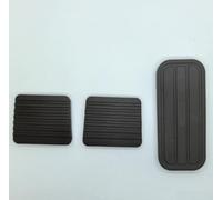 Set di 3 pedali in gomma per Golf I, Jetta, Scirocco e Cabrio, antiscivolo per freno/frizione/acceleratore, in gomma resistente alle intemperie, per un facile montaggio (nero) (A)
