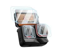 Set di 3 pellicole protettive per Insta360 Ace Pro 2 obiettivo, 0,3 mm, pellicola protettiva in vetro temperato, 3 pellicole grandi + lente temperata piccola + pellicola frontale piccola, durezza 9H