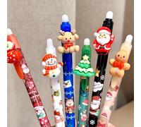 Set di 3 penne a sfera retrattili adorabili con personaggi dei cartoni animati, con punta media, realizzate in plastica resistente, cancellabili, perfette per la scuola e l'ufficio, e ottime come rega