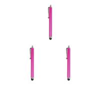Set di 3 penne capacitive, resistenti ai graffi, professionali, per touch screen, leggere, ad alta flessibilità, ad alta velocità, colore rosa