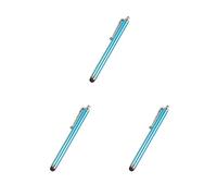 Set di 3 penne capacitive, resistenti ai graffi, resistenti all'usura, per touch screen, leggere, ad alta flessibilità, per computer e tablet, colore blu cielo