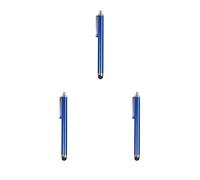 Set di 3 penne capacitive universali resistenti ai graffi Touch Screen Pen leggero stilo scrittura liscia veloce velocità reattiva blu profondo