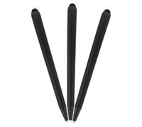 Set di 3 Penne Stilo a Doppia Punta per Schermi Touch | Abs Nero, Presa Confortevole e Precisione Elevata, per Educazione e Annotazioni su Tavole Digitali Colore Casuale