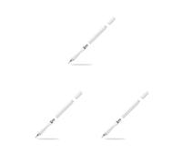 Set di 3 penne stilo compatibili con touch screen capacitivo, senza latenza, comodo e sensibile, portatile, per smartphone, colore: argento