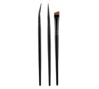 Set di 3 pennelli angolati precisi per eyeliner, setole morbide e delicate sulla pelle, cosmetici per occhi per tutti i giorni e per feste