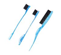 Set di 3 pennelli di bellezza a doppia estremità con fibre di nylon per uno styling preciso delle sopracciglia per la cura delle ciglia e la tintura dei capelli Set di applicatori di trucco portatile