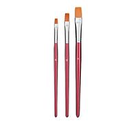 Set di 3 pennelli n°6, n°10, n°14 piatti