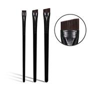 Set di 3 pennelli per eyeliner ad angolo fine Banidy angolato, set di 3 pennelli per sopracciglia inclinati, set di pennelli per trucco ultra sottile e piatto, pennello per sopracciglia angolato di alta qualità, pennello per eyeliner in gel di precisione, set di pennelli professionali per sopracciglia per occhi, capelli sintetici morbidi per strumento cosmetico di bellezza