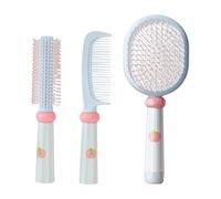 Set di 3 pennelli per lo styling dei capelli con pettine districante per capelli bagnati/asciutti