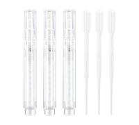 Set di 3 pennelli ricaricabili per pittura da parete, penna visibile da 6 ml, pennello pressabile per mobili, legno, pavimenti, finestre, strumento di riparazione bianco e nero