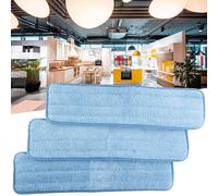 Set di 3 per Rubbermaid Commerciale 18 Pad Bagnato Q411 Ricariche Tessuto Microf