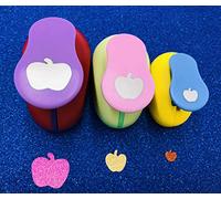 Set di 3 perforatori circolari 8 mm 15 mm 25 mm - Punzonatori per carta scrapbooking - Punzoni rotondi per carta fai da te Apple.