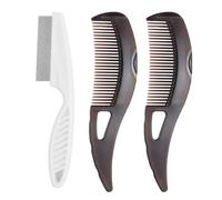 Set di 3 pettini antiforfora, pettine disintossicante per cuoio capelluto, spazzola disintossicante per la rimozione della forfora, pettini massaggianti energetici, pettini esfolianti per vari tipi di