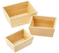 Set di 3 pezzi, 168 x 133 x 75 mm, in legno FSC