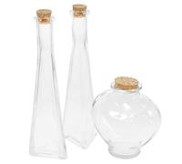 Set di 3 pezzi Cerimonia Sabbia Unity per Matrimonio Set di vasi decorativi fatti a mano con coperchi in sughero vasi di vetro decorativi per matrimonio sabbia contenitore