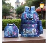 Set di 3 pezzi composto da: 1) Astuccio per matite 3D a tema Stitch , 2) Zaino, 3) Borsa a tracolla. Adatto per la scuola, i viaggi, come regalo di Natale o Ognissanti. Borsa grande e capiente, ideale
