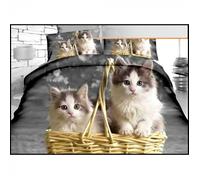 Set Di 3 Pezzi: Copertura 160x200CM NUOVO L'Unità - GATTINI Cesto