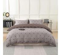 Set di 3 pezzi copripiumino con motivo a piume (1 copripiumino e 2 federe), morbido e delicato sulla pelle, adatto per tutte le stagioni. 180cm*200cm,200cm*200cm,220cm*240cm,135cm*200cm,230cm*220cm,26