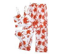 Set di 3 pezzi costume da bagno adolescente ragazza 8-14 anni set di costumi + calze di costumi da bagno Tanga + pantaloni costume da bagno per adolescenti e ragazze, nuoto, spiaggia, sport