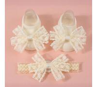 Set di 3 pezzi di calzini e fascia per capelli per neonati, accessori per capelli stile coreano a cartoni animati, dolci per i bambini Tagli UnicaPianteTessuto