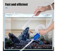 Set di 3 pezzi di kit per la pulizia dell'acquario, include sifone per acquario, retino per pesci e spazzola a doppia faccia in spugna per acquario, per la manutenzione dell'acquario Set da 3 pezziPol