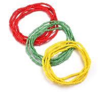 Set di 3 pezzi di perline per la vita da donna, stile ombelico, bikini taglie forti, catena elastica, catena per il corpo, catena africana con perline