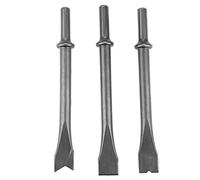 Set di 3 Pezzi di Scalpello per Martello Pneumatico con Stelo Extra Lungo, Misura Universale per Muratura e Demolizione di Calcestruzzo, per Martello Pneumatico 150/190/250