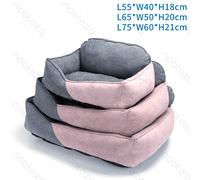 Set di 3 pezzi divanetti rosa e grigio