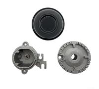 Set di 3 pezzi in ferro per fornelli a forma di cappello, coperchio per bruciatore a corona, per fornelli a gas, adatto a teste di bruciatore da 55 mm, 75 mm e 100 mm (concavo 75)