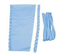 Set di 3 pezzi per abito da sposa con cerniera, corsetto regolabile, con lacci e nastro di raso, accessori per abiti da sposa (azzurro)