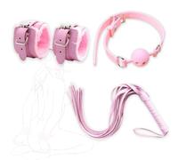 Set di 3 pezzi per la cura dei muscoli in rosa, con supporto per il rilassamento delle mani, design per la camera da letto