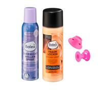 Set di 3 pezzi per la cura dei ricci - Overnight Wellenspray 150 ml + crema styling ricci da sogno 150 ml + rullo per capelli in silicone - styling delicato e ricci perfetti senza calore