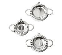 Set di 3 pezzi per ravioli e tagliapasta realizzati in robusto acciaio inossidabile 304, per chef domestici, in acciaio inox