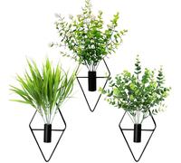 Set di 3 piante da parete, decorazione da parete, per piante, adatto per uffici, giardini, feste, come decorazione da parete e può essere utilizzato anche come pianta d'appartamento