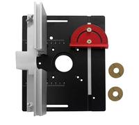 Set di 3 piastre per fresatura, in lega di alluminio, fresa per legno, flipboard, macchina per tagliere, incisione, strumento ausiliario, panchine per la lavorazione del legno