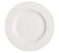 Set di 3 Piatti stile inglese in Porcellana bianca decoro Praga di Saturnia