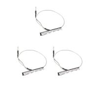 Set di 3 pickup piezoelettrici in acciaio con jack da 2,5 mm per accessori per violino a corda