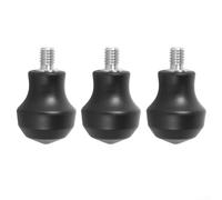 Set di 3 piedini a doppio scopo con cuscinetti in gomma antiscivolo e punte in acciaio inox 3/8 viti filettate per una stabilità affidabile e una configurazione rapida