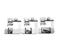 Set di 3 piedini per orlo arrotolato, 3/8", 5/8", 7/8" di larghezza, per macchine da cucire a gambo basso