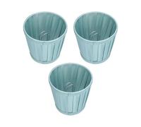 Set di 3 Pieghettato Paralumi Clip on Lampadario, E14 Holder Paralume Fatto a Mano Tessuto Per Lampada da Terra E Lampada da Tavolo, 4,7x4,3x3,3 Pollici(Blu)