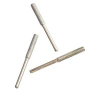 Set di 3 pietre cilindriche rivestite per affilatura di motoseghe da utilizzare con smerigliatrici elettriche portatili, adatte per la lucidatura di metalli e legno (3 x 5,5 m)