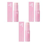 (Set di 3) Pink Collagen Volume Multi Balm Stick, ammorbidisce le linee sottili, rassoda la pelle idratante viso stick makeup base primer, idratante non appiccicoso ad assorbimento rapido per labbra