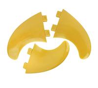 Set di 3 pinne per la coda della tavola da surf G5, pinne propulsive sinistra, centrale e destra per longboard e shortboard, pinne da surf in PVC leggere con design dai colori (G5)