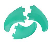 Set di 3 pinne per la coda della tavola da surf G5, pinne propulsive sinistra, centrale e destra per longboard e shortboard, pinne da surf in PVC leggere con design dai colori (G5)