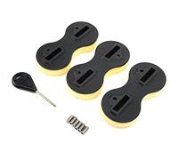 Set di 3 pinne per tavola da surf, 8 pinne a forma di 8 con chiave per pinne e viti, tappi in PVC ad alta resistenza per la personalizzazione dell’angolo di inclinazione e (5 gradi)