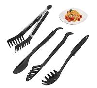 Set di 3 pinze da cucina in acciaio inox, punte in silicone resistenti al calore, meccanismo di bloccaggio ergonomico, pinze multiuso per grigliare, barbecue, preparazione della cucina e servizio