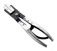 Set di 3 pinze per guarnizioni dell'olio a becco piatto, in acciaio al carbonio, ergonomiche, colore argento (25,4 cm)