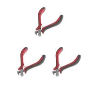 Set di 3 pinze professionali per la riparazione di liutai, pinze per la rimozione delle corde, per chitarra e basso, colore rosso